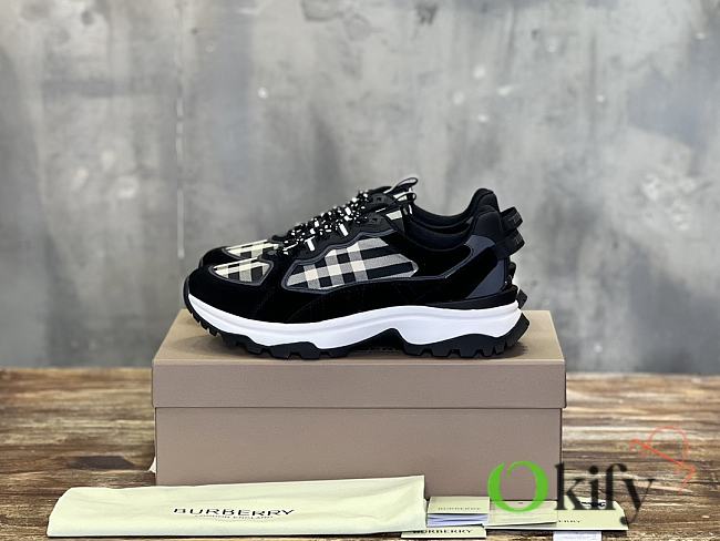 Okify Burberry Black Sneakers Trainers 38-46 - 1