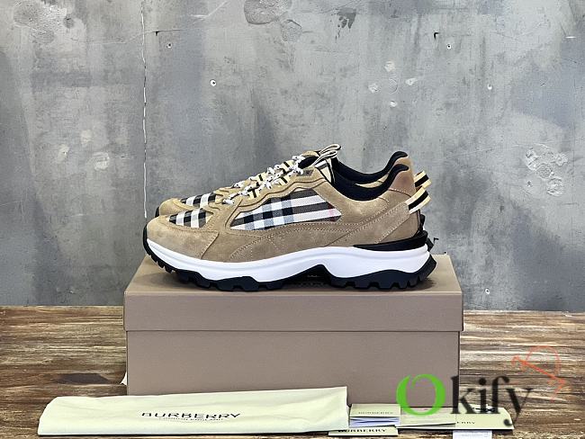 Okify Burberry Light Brown Sneakers Trainers 38-46 - 1