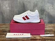 Okify Bally White Red Sneakers Trainers 39-44 - 1