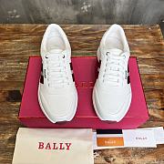 Okify Bally White Red Sneakers Trainers 39-44 - 2