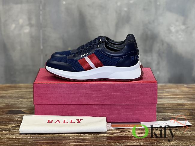 Okify Bally Blue Red Sneakers Trainers 39-44 - 1