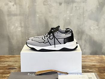 Okify Berluti Black and Grey Sneakers Trainers 38-45