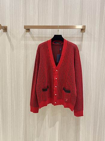 Okify Louis Vuitton Red Cardigan S-XL