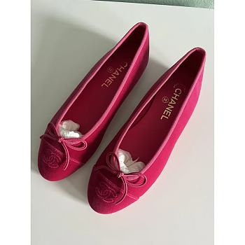 Okify Chanel Pink Flat Shoes