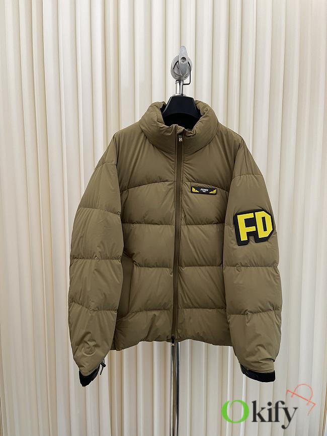 Okify Fendi Little Monster Logo Down Jacket   - 1