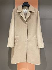 Okify Fendi Beige Wool Long Coat SML  - 1