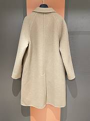 Okify Fendi Beige Wool Long Coat SML  - 4