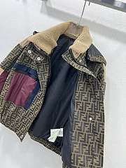 Okify Fendi Brown FF Canvas Ski Jacket SML - 2