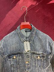 Okify Balenciaga Blue Denim Jacket S-XL - 3