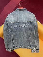 Okify Balenciaga Blue Denim Jacket S-XL - 2