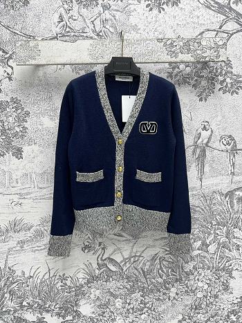 Okify Valentino Dark Blue Cardigan SML 