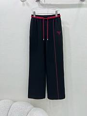 Okify Prada Black Red Pants SML  - 1