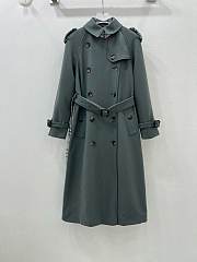 Okify Burberry Grey Gray Long Coat S-XL - 1