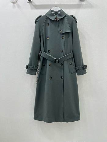 Okify Burberry Grey Gray Long Coat S-XL