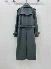 Okify Burberry Grey Gray Long Coat S-XL - 4