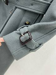 Okify Burberry Grey Gray Long Coat S-XL - 3