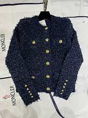 Okify Balmain Blue Tweed Cardigan SML - 4