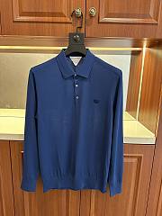 Okify Bottega Veneta Dark Blue Polo Shirt M-3XL - 1