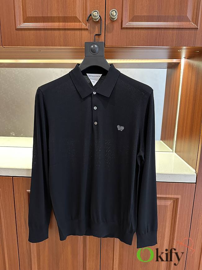 Okify Bottega Veneta Black Polo Shirt M-3XL - 1