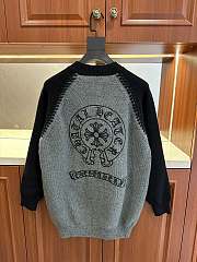 Okify Chrome Hearts Black And Grey Gray Sweater M-2XL - 4