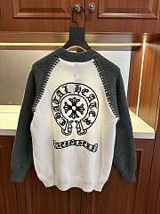 Okify Chrome Hearts White And Grey Gray Sweater M-2XL - 2