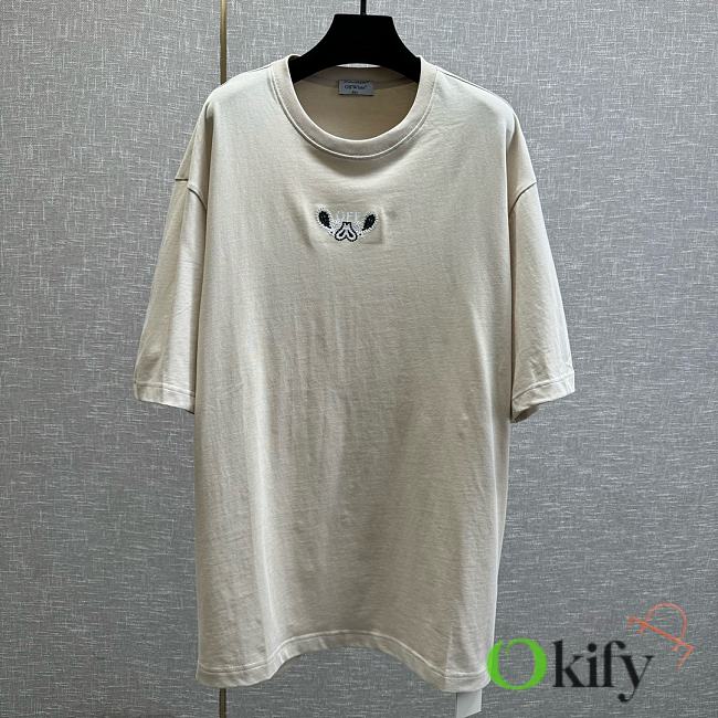 Okify Off White T-shirt  - 1