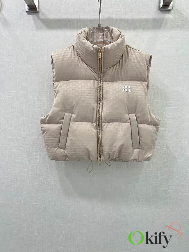 Okify MiuMiu Beige Down Jacket SML - 1