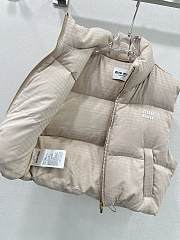 Okify MiuMiu Beige Down Jacket SML - 4