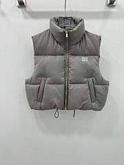 Okify MiuMiu Grey Gray Down Jacket SML - 1