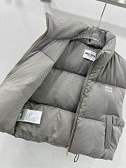 Okify MiuMiu Grey Gray Down Jacket SML - 3