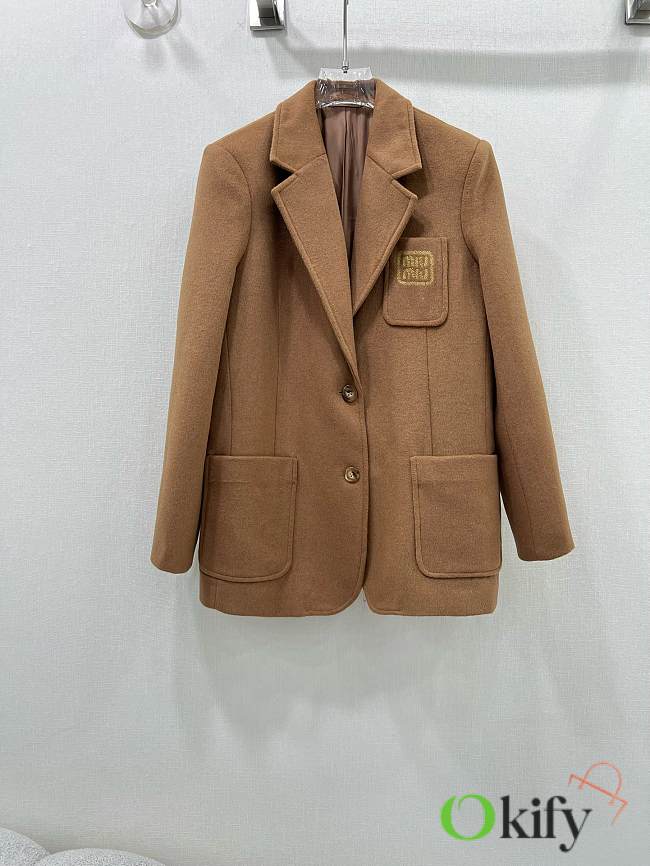 Okify MiuMiu Brown Suit Jacket SML - 1