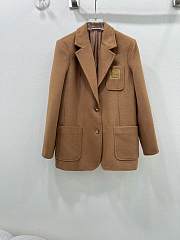 Okify MiuMiu Brown Suit Jacket SML - 1