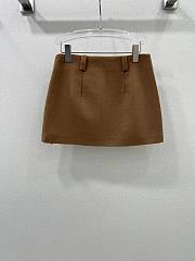 Okify MiuMiu Brown Skirt SML - 2