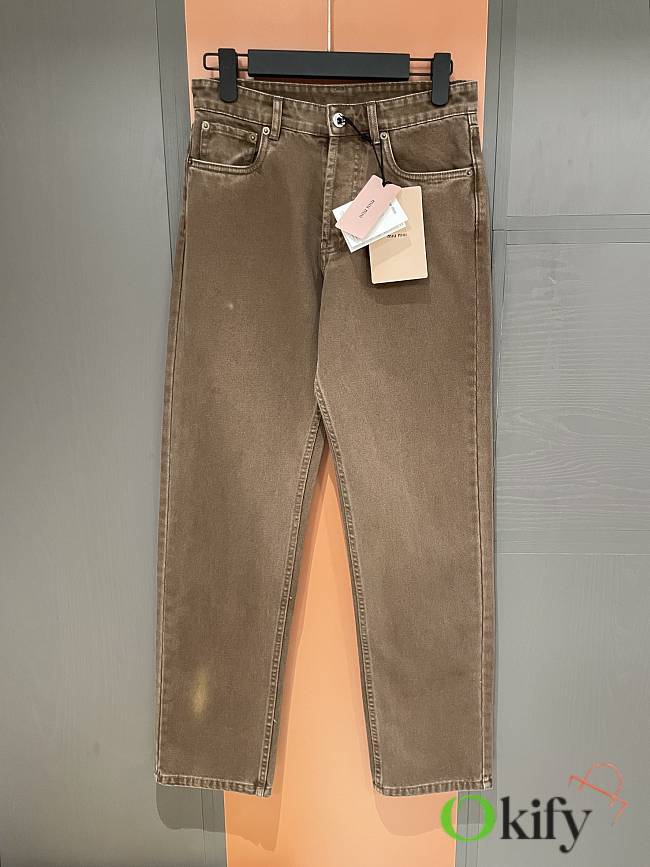 Okify MiuMiu Brown Jeans SML  - 1