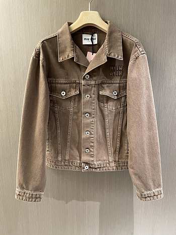 Okify MiuMiu Brown Denim Jacket SML 