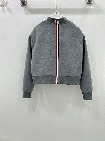 Okify Thom Browne Grey Gray Basketball Jacket SML 