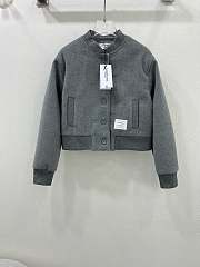 Okify Thom Browne Grey Gray Basketball Jacket SML  - 2