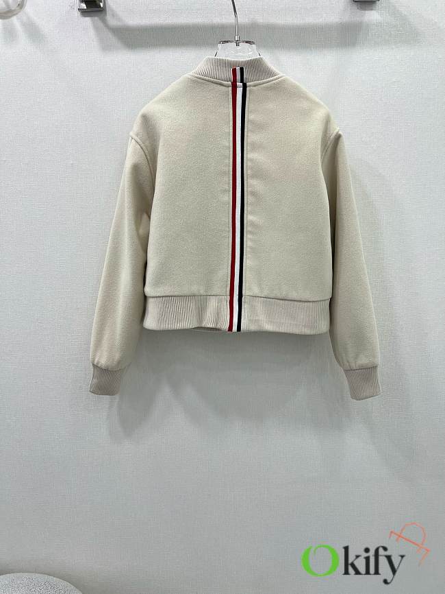 Okify Thom Browne Cream Basketball Jacket SML  - 1