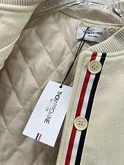 Okify Thom Browne Cream Basketball Jacket SML  - 3