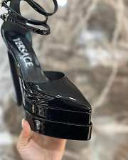 Okify Versace Black Aevitas 160 Shiny Leather Pumps High Heels  - 4