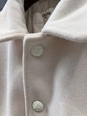 Okify Celine White Wool Coat SML - 3