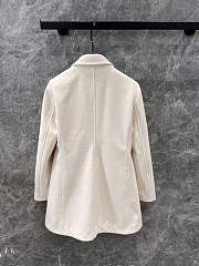 Okify Celine White Wool Coat SML - 2