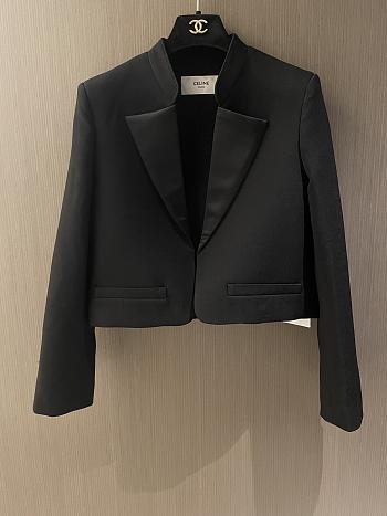 Okify Celine Black Short Blazer SML