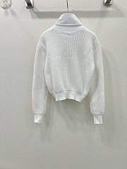 Okify Loewe white shirt collar detachable V-neck sweater SML  - 4