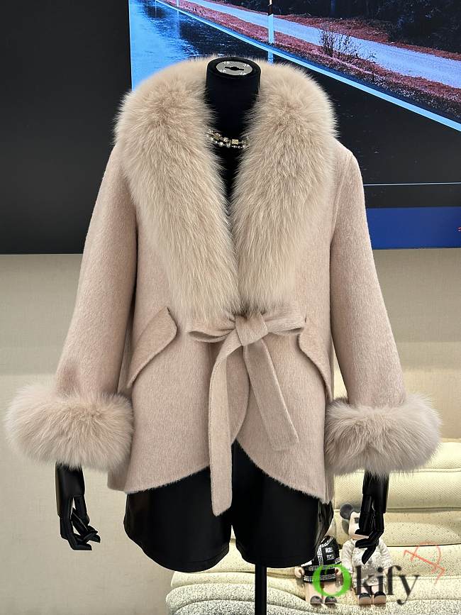 Okify MaxMara Fur Collar Coat S-XL - 1