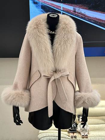 Okify MaxMara Fur Collar Coat S-XL