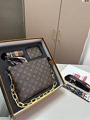 Okify Louis Vuitton Set Bag + Card Holder + Coin Purse 26x5x20cm - 1