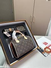 Okify Louis Vuitton Set Bag + Card Holder + Coin Purse 20x13x15cm - 1