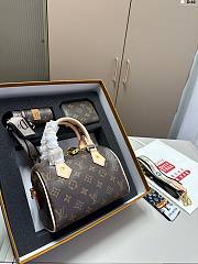 Okify Louis Vuitton Set Bag + Card Holder + Coin Purse 20x12x14cm  - 1