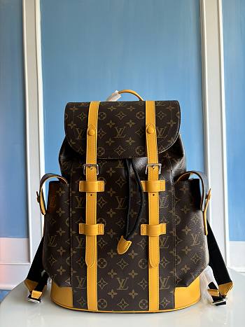 Okify Louis Vuitton Christopher MM Yellow Backpack 41x47x13cm M13202